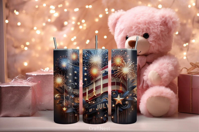 4th of July Tumbler Wrap Bundle 119 - CraftNest - Digital Crafting and Art