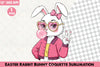 Easter Bunny Coquette Clipart Bundle