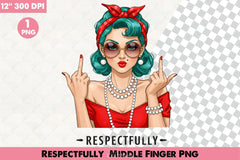 Respectful Middle Finger Clipart Bundle 1 - CraftNest - Digital Crafting and Art