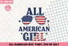 All American Girl Shirt 4th of July Clipart Bundle