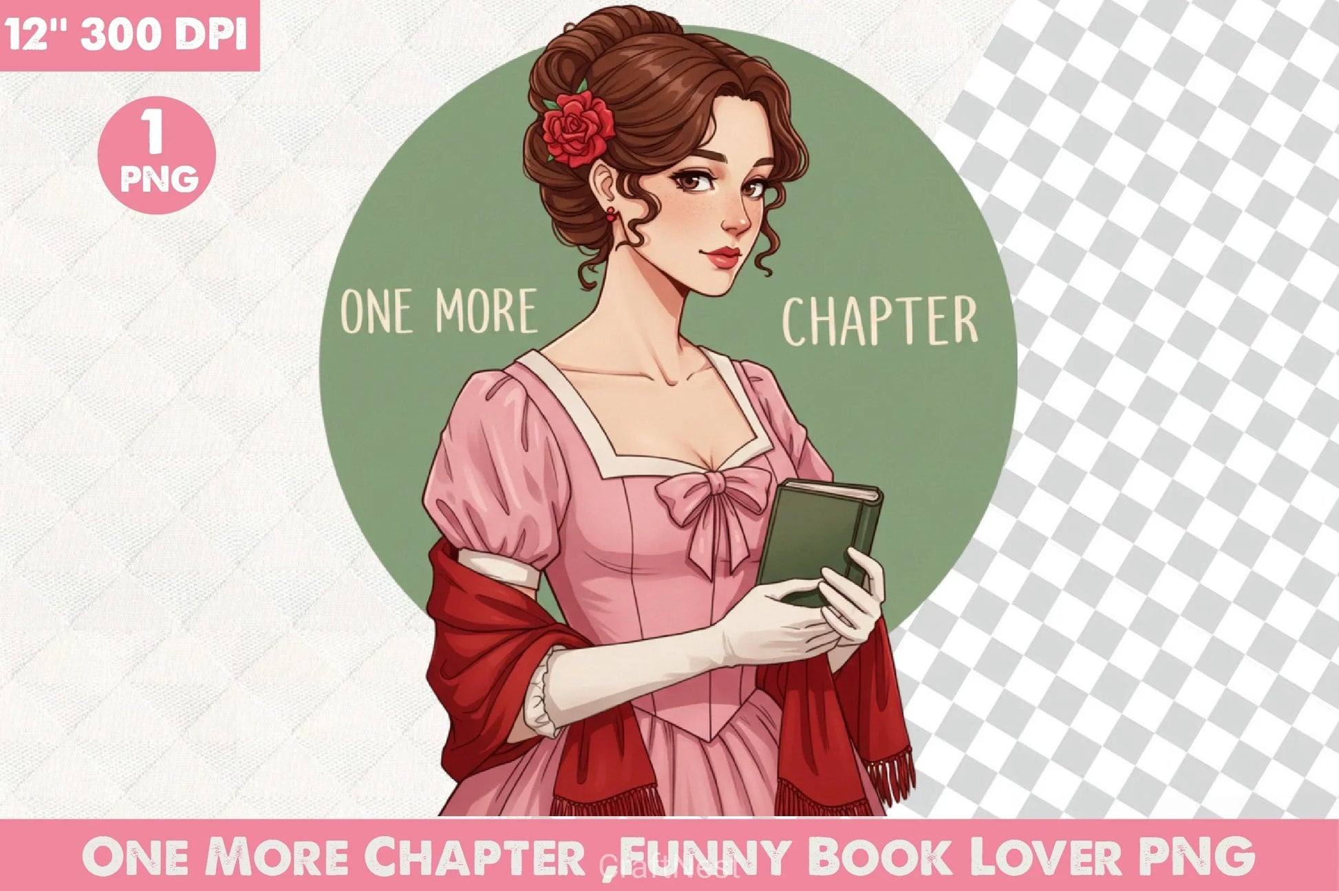 One More Chapter Book Lover Clipart Bundle - CraftNest - Digital Crafting and Art