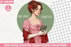 One More Chapter Book Lover Clipart Bundle - CraftNest - Digital Crafting and Art