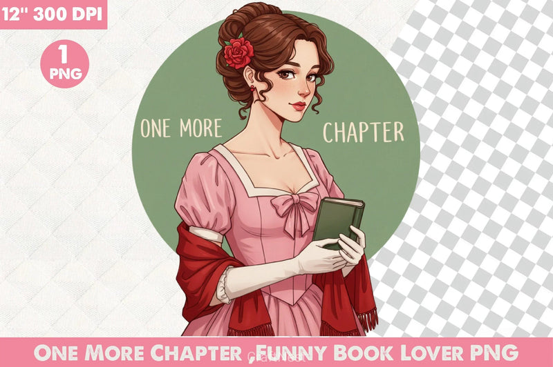 One More Chapter Book Lover Clipart Bundle - CraftNest - Digital Crafting and Art