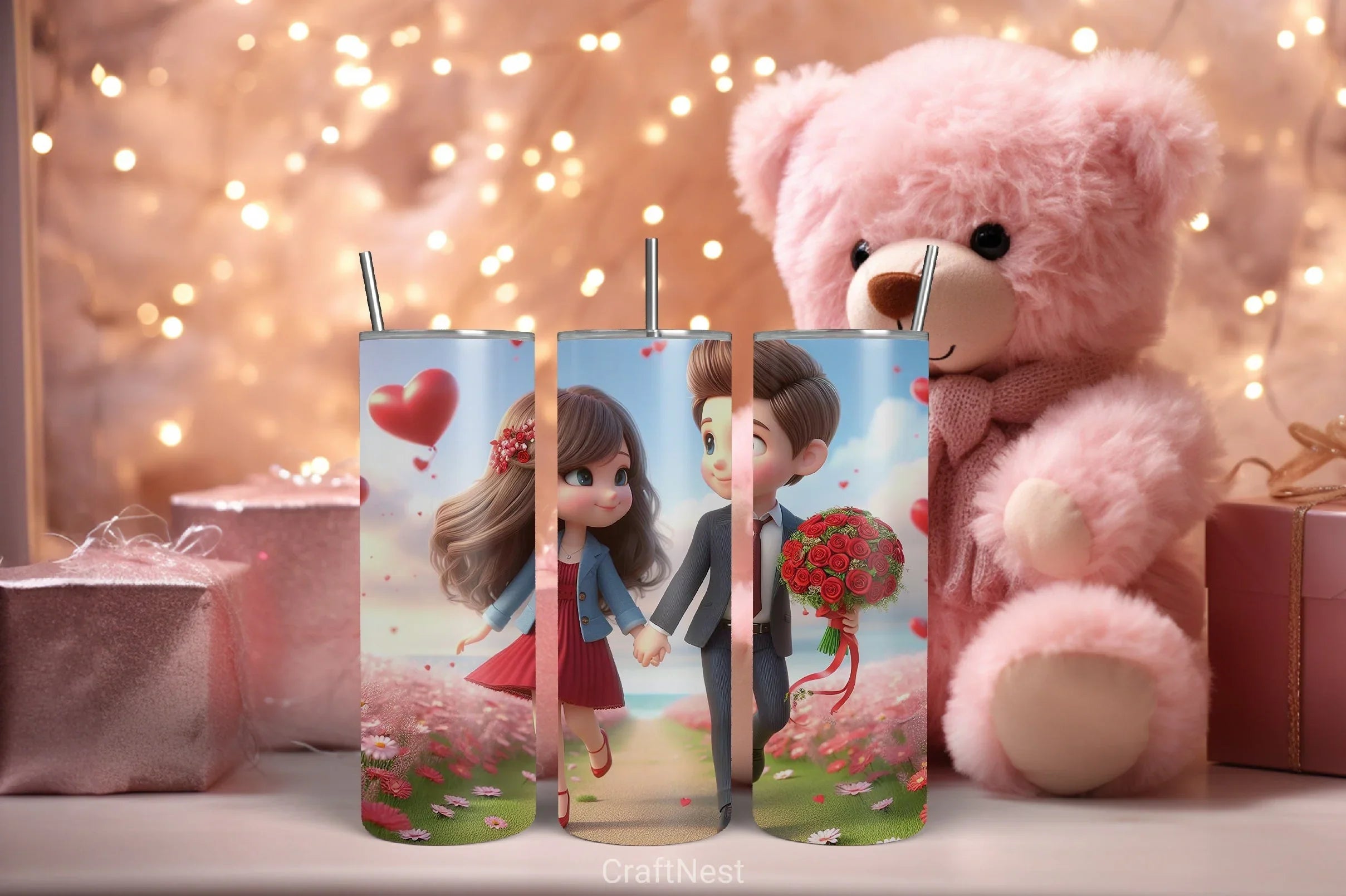 Valentine Tumbler Wrap Bundle 58 - CraftNest - Digital Crafting and Art