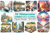 Summer City Clipart Bundle
