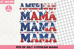 4th of July American Mama Clipart Bundle - CraftNest - Digital Crafting and Art