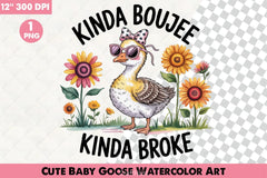 Cute Baby Goose Clipart Bundle - CraftNest - Digital Crafting and Art