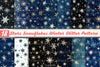 Stars & Snowflakes Winter Glitter Clipart Bundle