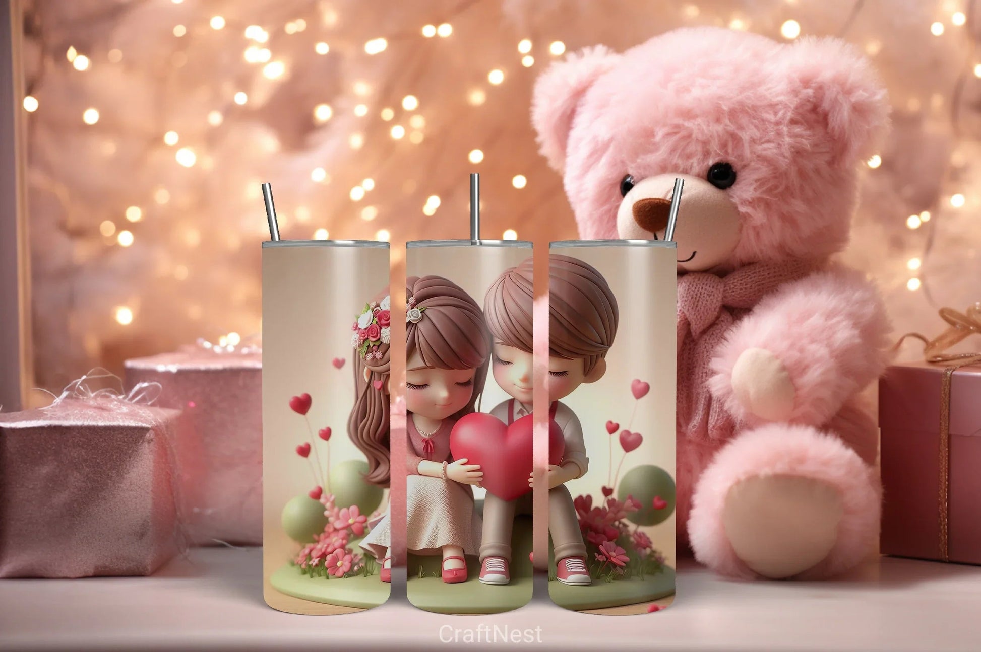 Valentine Tumbler Wrap Bundle 18 - CraftNest - Digital Crafting and Art