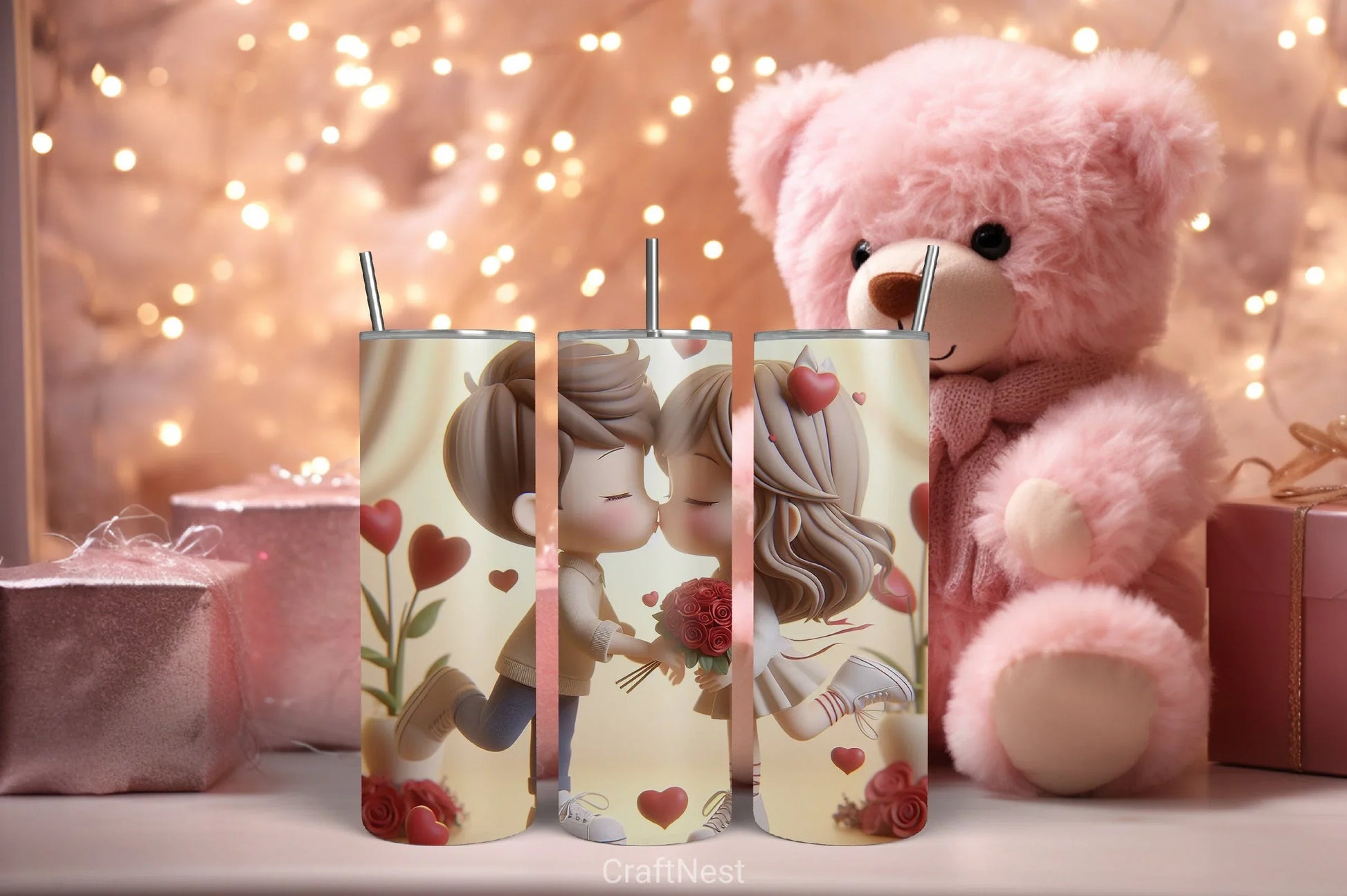 Valentine Tumbler Wrap Bundle 80 - CraftNest - Digital Crafting and Art