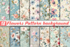 French Shabby Chic Pastel Flower Pattern Clipart Bundle