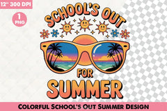Colorful School's Out Summer Clipart Bundle - CraftNest - Digital Crafting and Art