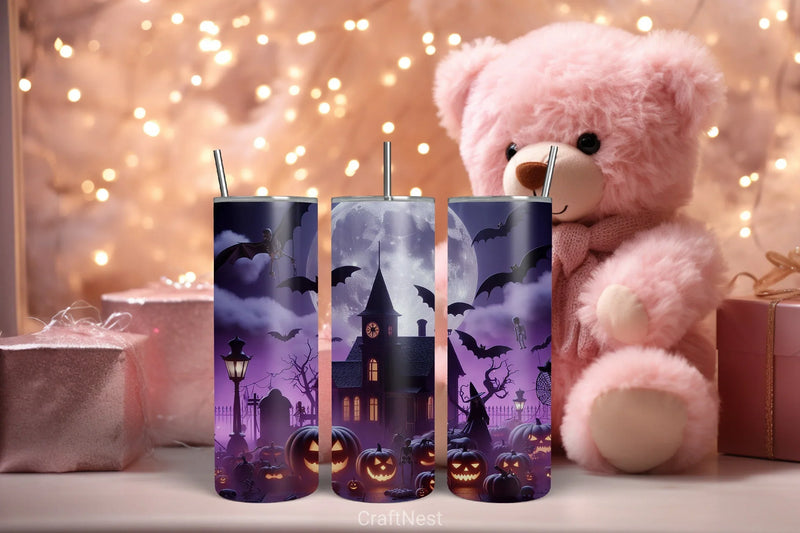 Halloween Tumbler Wrap Bundle 27 - CraftNest - Digital Crafting and Art