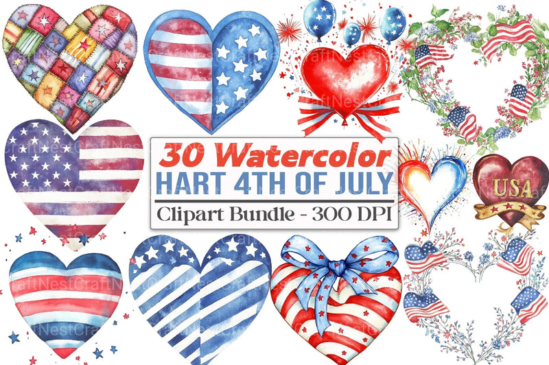 4th of July Clipart Bundle 20 - CraftNest - Digital Crafting and Art