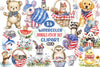 4th of July Animal Clipart Bundle