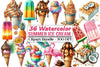 Summer Ice Cream Clipart Bundle