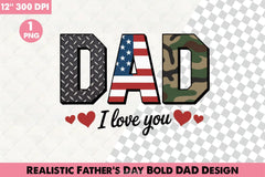 Father's Day Bold Dad Design Clipart Bundle - CraftNest - Digital Crafting and Art