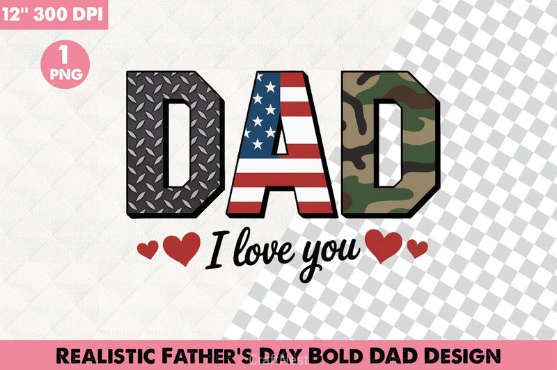 Father's Day Bold Dad Design Clipart Bundle - CraftNest - Digital Crafting and Art
