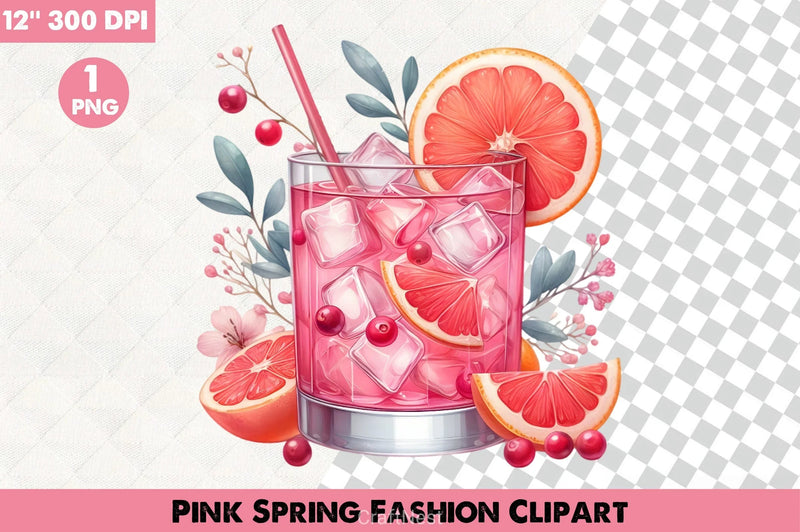 Pink Spring Fashion Clipart Bundle 2 - CraftNest - Digital Crafting and Art