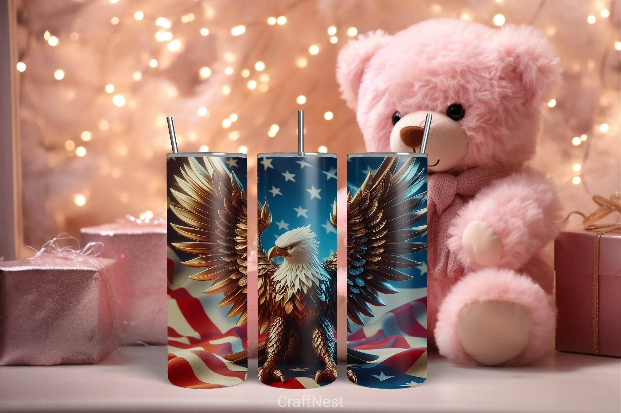 4th of July Tumbler Wrap Bundle 104 - CraftNest - Digital Crafting and Art