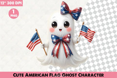 American Flag Ghost Clipart Bundle - CraftNest - Digital Crafting and Art