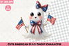 American Flag Ghost Clipart Bundle