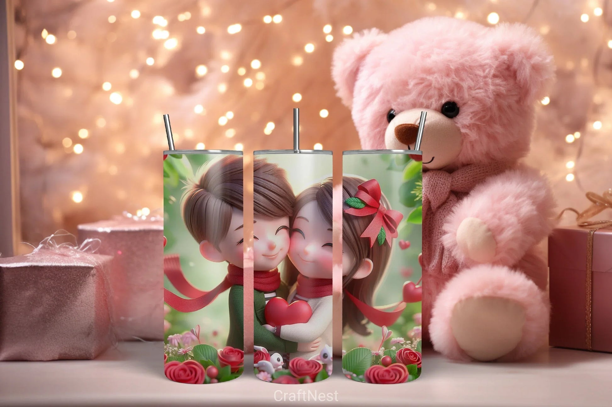 Valentine Tumbler Wrap Bundle - CraftNest - Digital Crafting and Art
