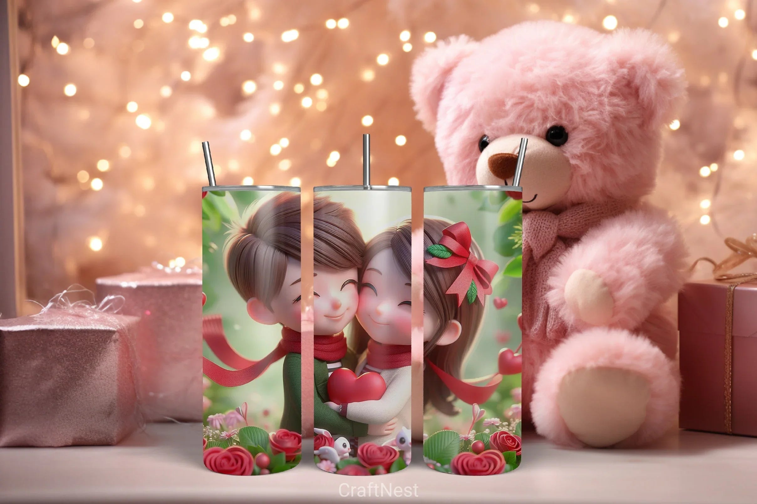 Valentine Tumbler Wrap Bundle - CraftNest - Digital Crafting and Art