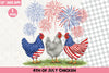 4th of July Chicken Clipart Bundle