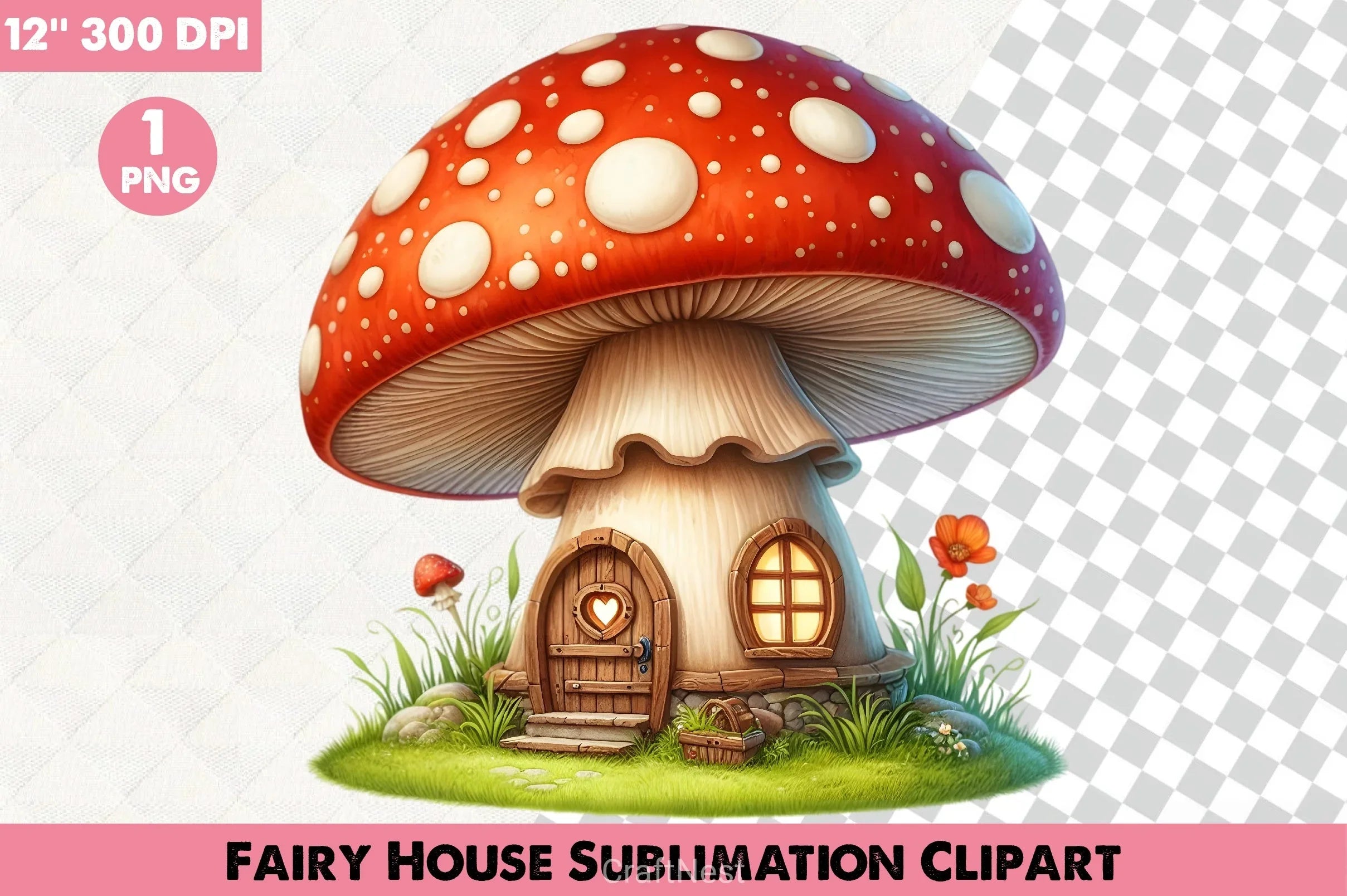 Fairy House Clipart Bundle 3 - CraftNest - Digital Crafting and Art