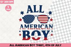 All American Boy Shirt 4th of July Clipart Bundle - CraftNest - Digital Crafting and Art