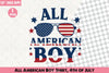 All American Boy Shirt 4th of July Clipart Bundle