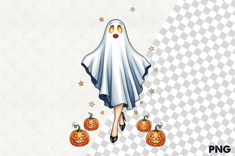 Ghostly Glamour Clipart Bundle - CraftNest - Digital Crafting and Art