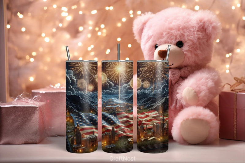 4th of July Tumbler Wrap Bundle 147 - CraftNest - Digital Crafting and Art