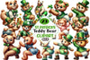 St. Patrick's Day Twerking Teddy Bear Clipart Bundle