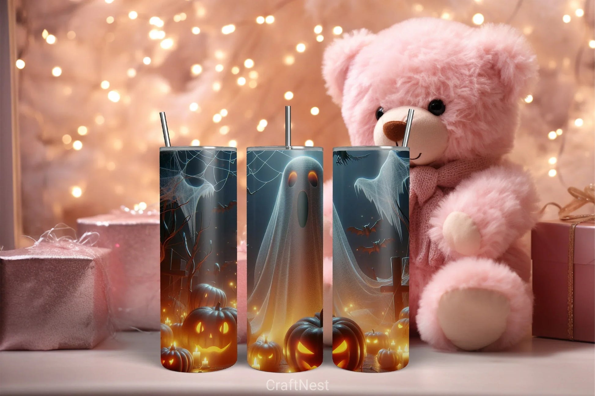 Halloween Tumbler Wrap Bundle 55 - CraftNest - Digital Crafting and Art