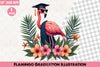 Flamingo Graduation Clipart Bundle
