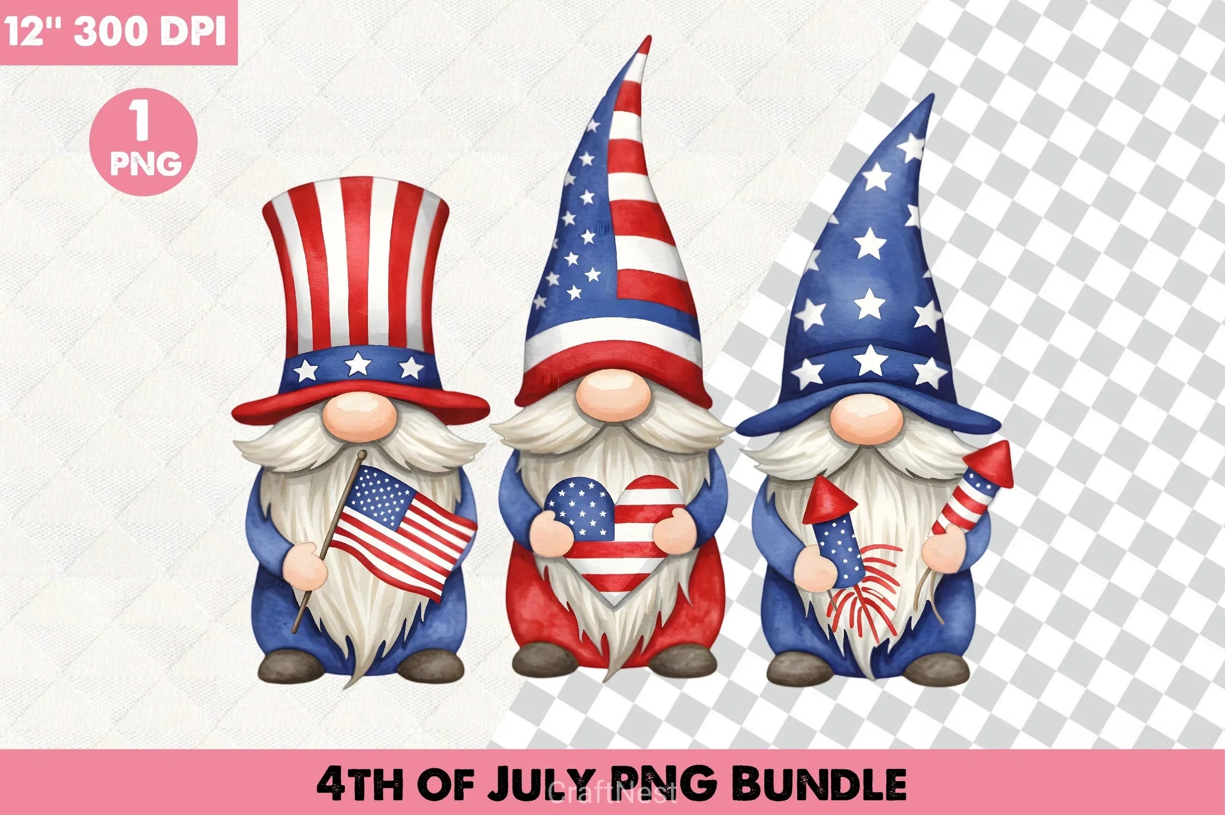 4th of July Clipart Bundle 6 - CraftNest - Digital Crafting and Art