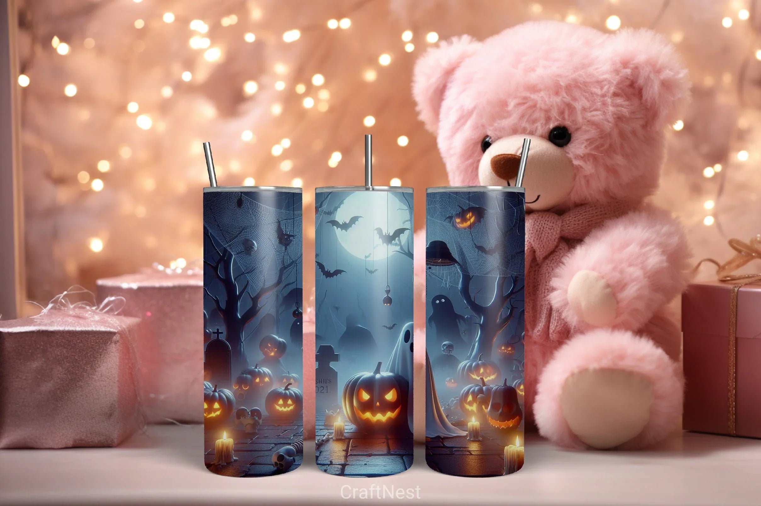 Halloween Tumbler Wraps Bundle 1 - CraftNest - Digital Crafting and Art