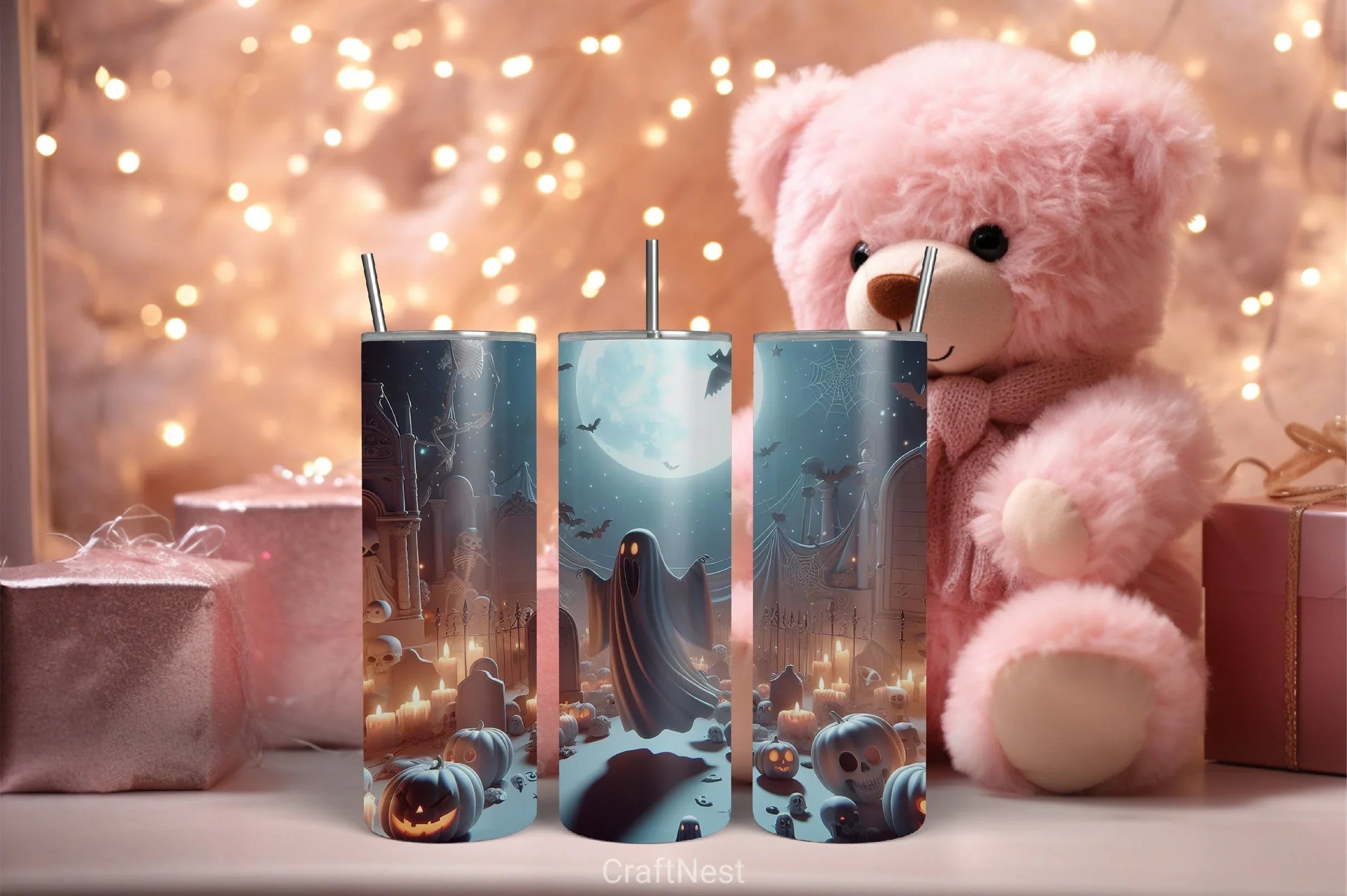 Halloween Tumbler Wrap Bundle 54 - CraftNest - Digital Crafting and Art