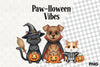 Cute Halloween Pets Clipart Bundle