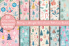 Merry & Bright Pastel Christmas Patterns Clipart Bundle