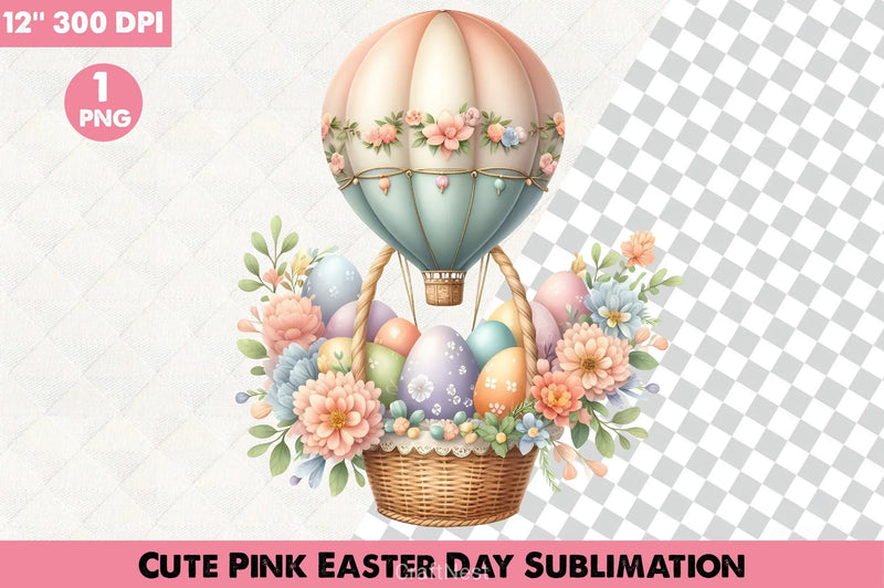 Cute Pink Easter Clipart Bundle 2 - CraftNest - Digital Crafting and Art