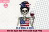 4th of July Wine & Blue Clipart Bundle