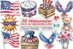 4th of July Clipart Bundle 1234 - CraftNest - Digital Crafting and Art