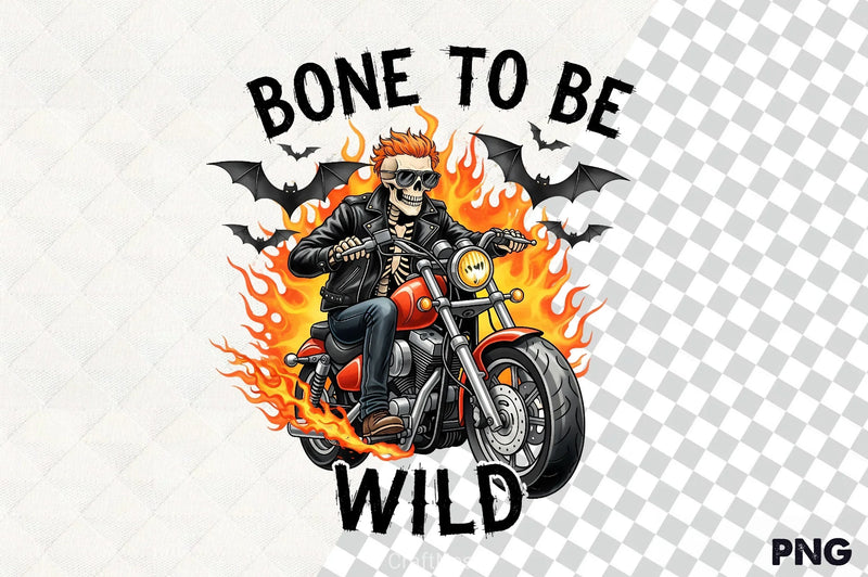 Bone To Be Wild Skeleton Biker Clipart Bundle - CraftNest - Digital Crafting and Art