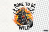 Bone To Be Wild Skeleton Biker Clipart Bundle