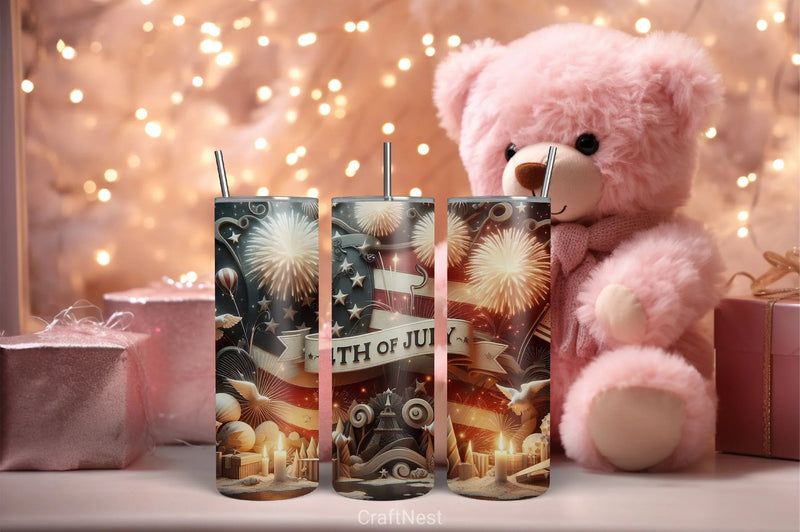 4th of July Tumbler Wrap Bundle 46 - CraftNest - Digital Crafting and Art
