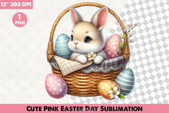 Cute Pink Easter Clipart Bundle - CraftNest - Digital Crafting and Art