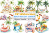 Beach Holiday Summer Clipart Bundle
